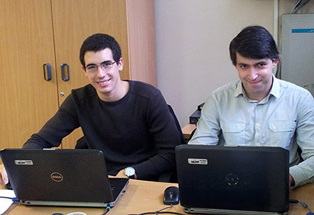 Tiago Gomes and Nuno Alves from Portugal who have joined J&E Hall as internees