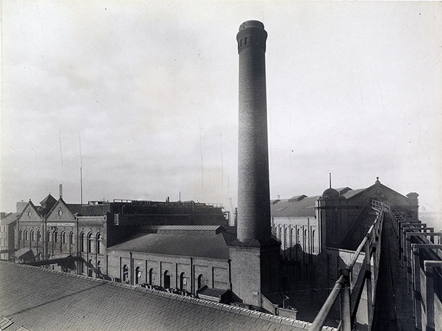 Factory with chimney