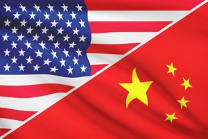 Emerson USA and China flag